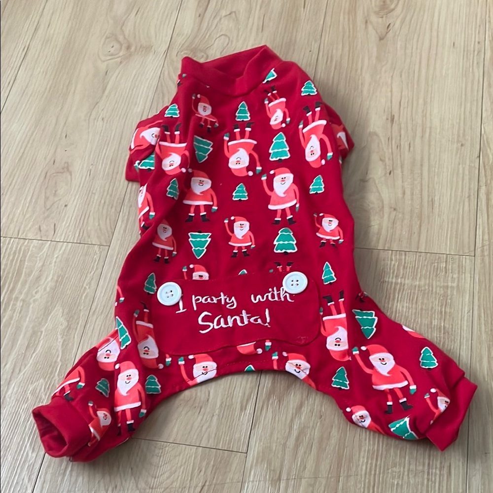 Red Santa Dog Pajamas
